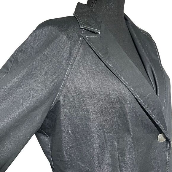 Requirements Dark Blue Denim Lightweight Blazer - Picture 2 of 7